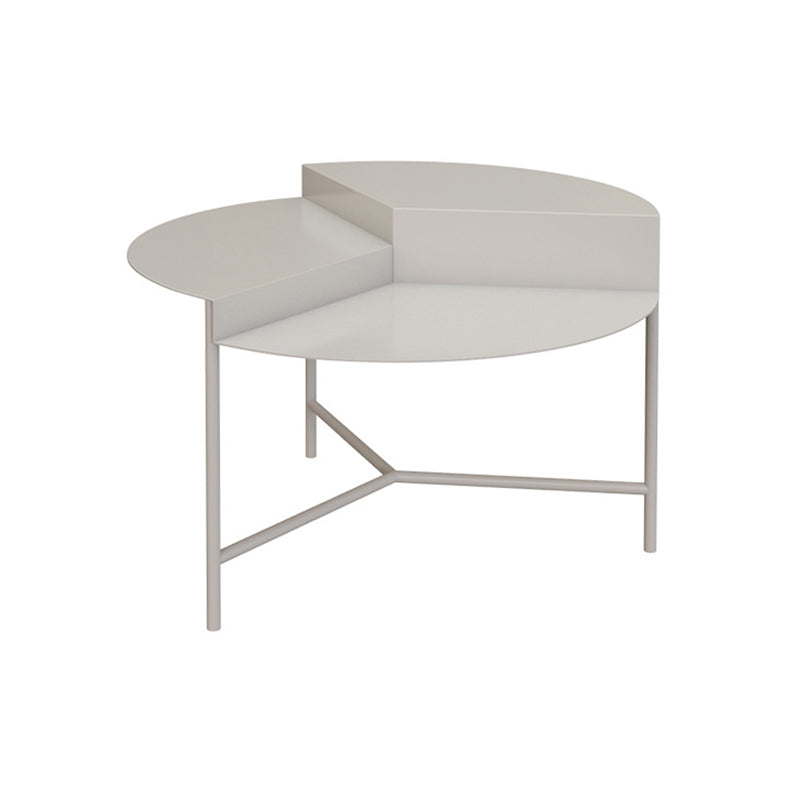 Mid-Century Modern Rond Coffee Table with 3 Legs in Iron 17.72" High