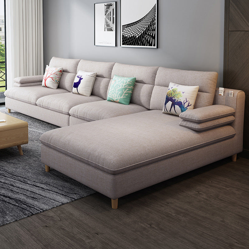 40.94 " H Cotton Blend Pillow Top Arm Sofa & Chaise for Living Room