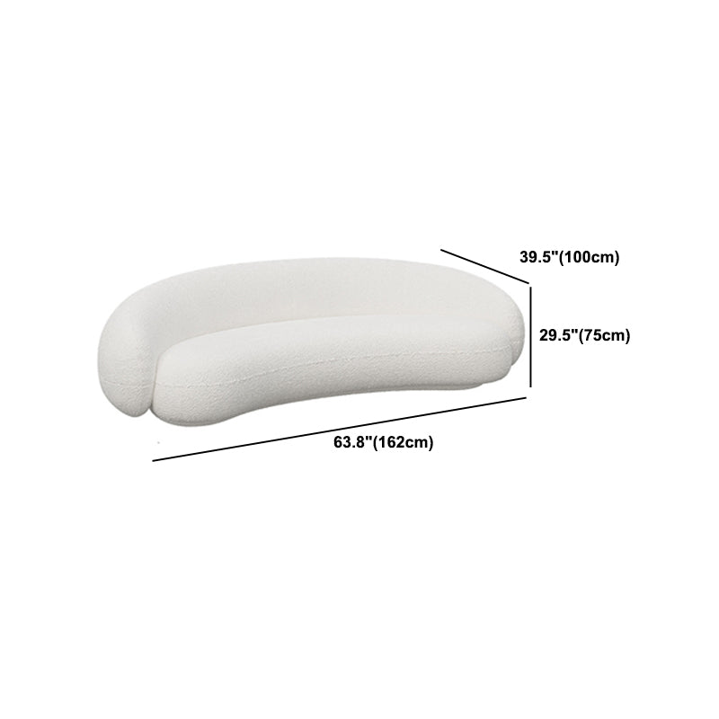 Contemporary Sloped Arm Sofa Tight Back Sofa for Living Room