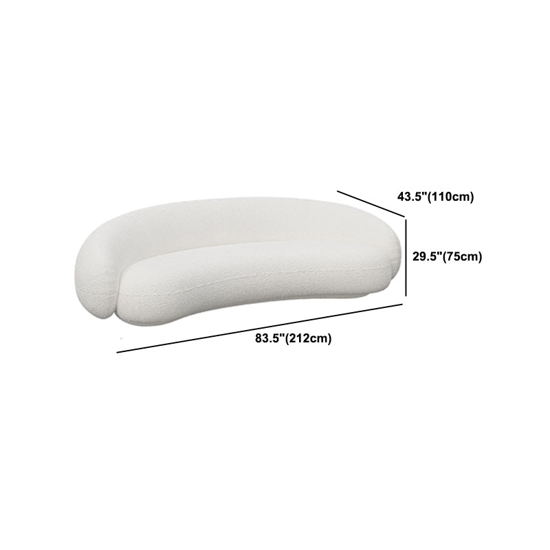 Contemporary Sloped Arm Sofa Tight Back Sofa for Living Room