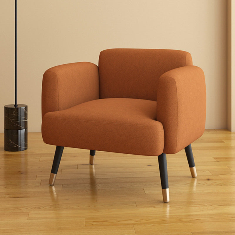 Leather/Faux Leather Modern Sofa 27.95" High Scroll Arm Seating