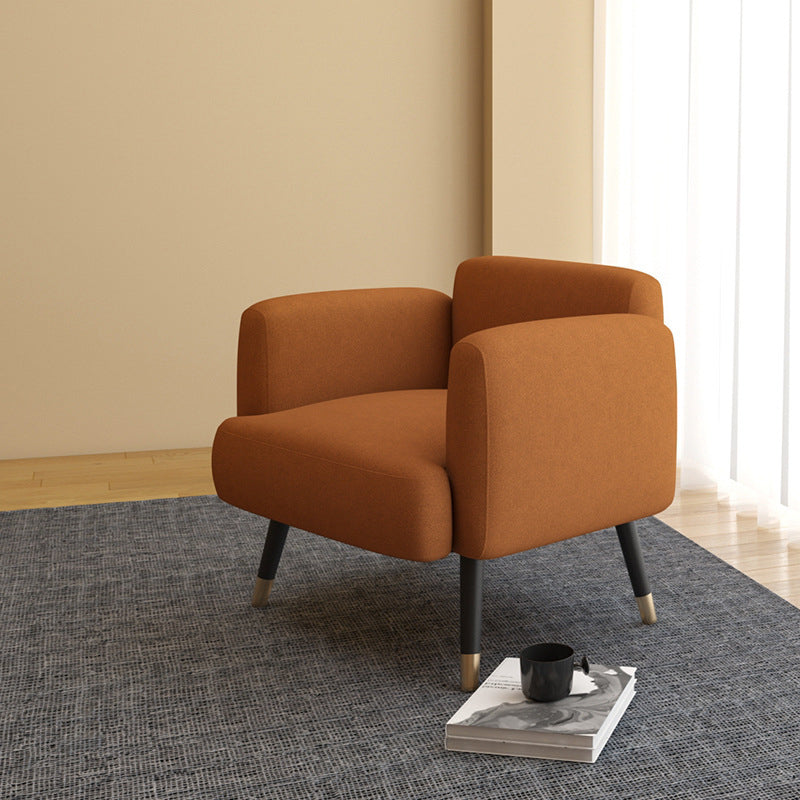 Leather/Faux Leather Modern Sofa 27.95" High Scroll Arm Seating