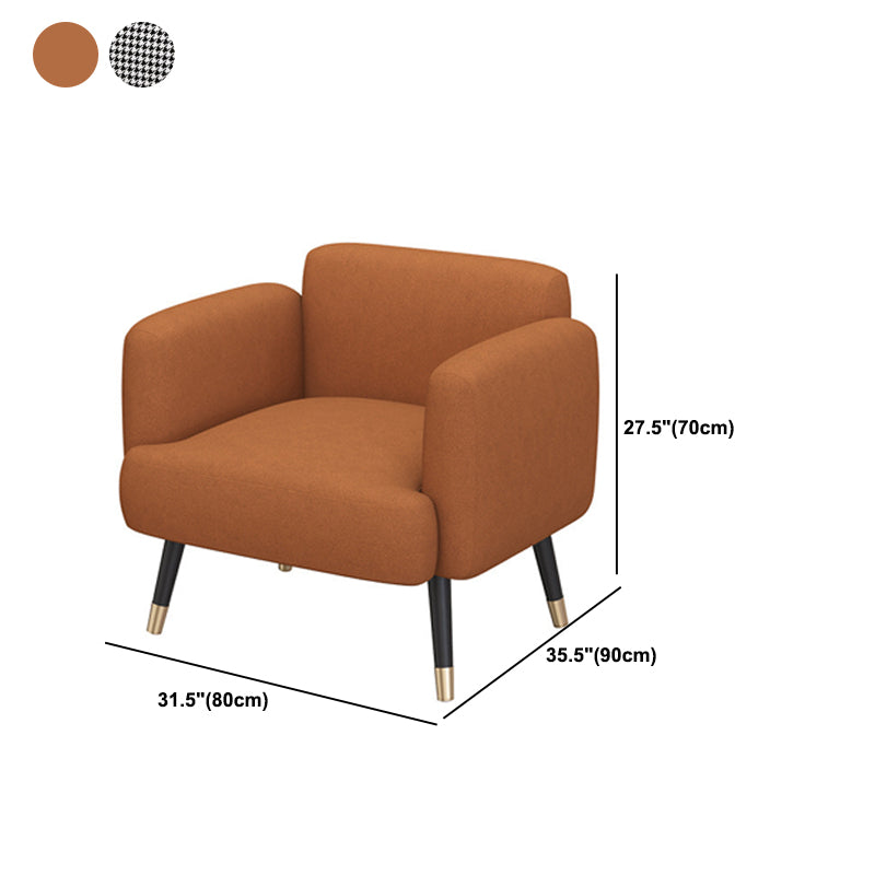 Leather/Faux Leather Modern Sofa 27.95" High Scroll Arm Seating