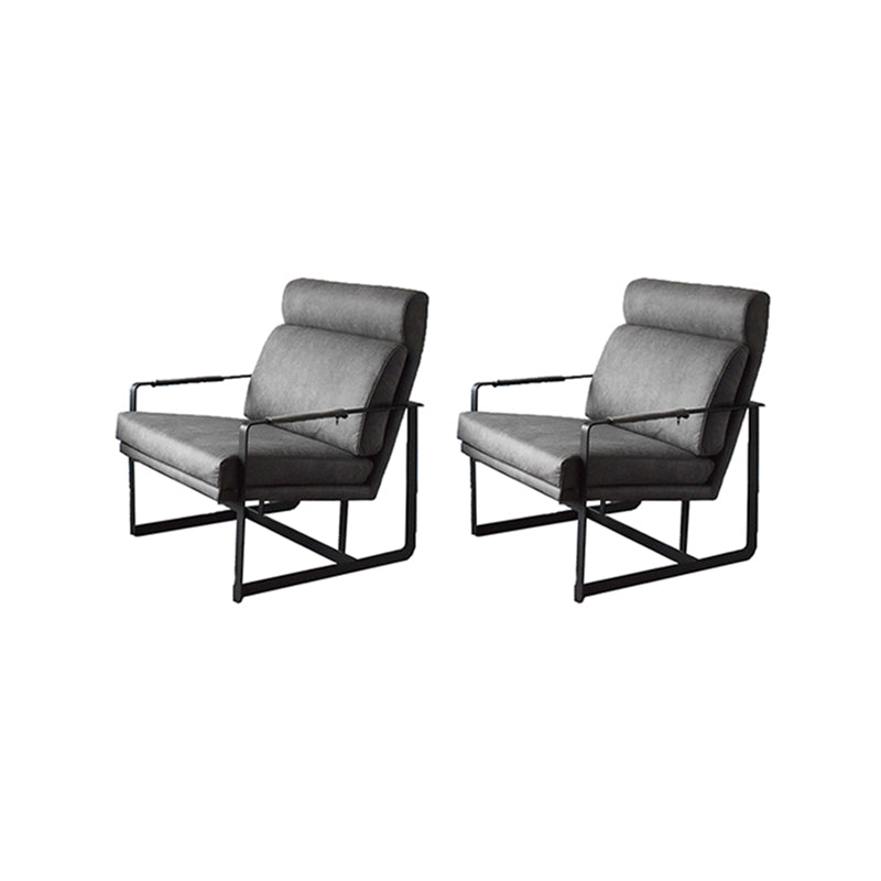 Square Arms Included Chair 31.49" Wide Armchair with Loose Back