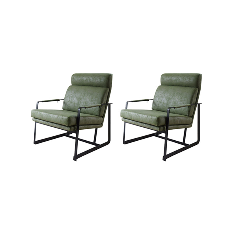 Square Arms Included Chair 31.49" Wide Armchair with Loose Back