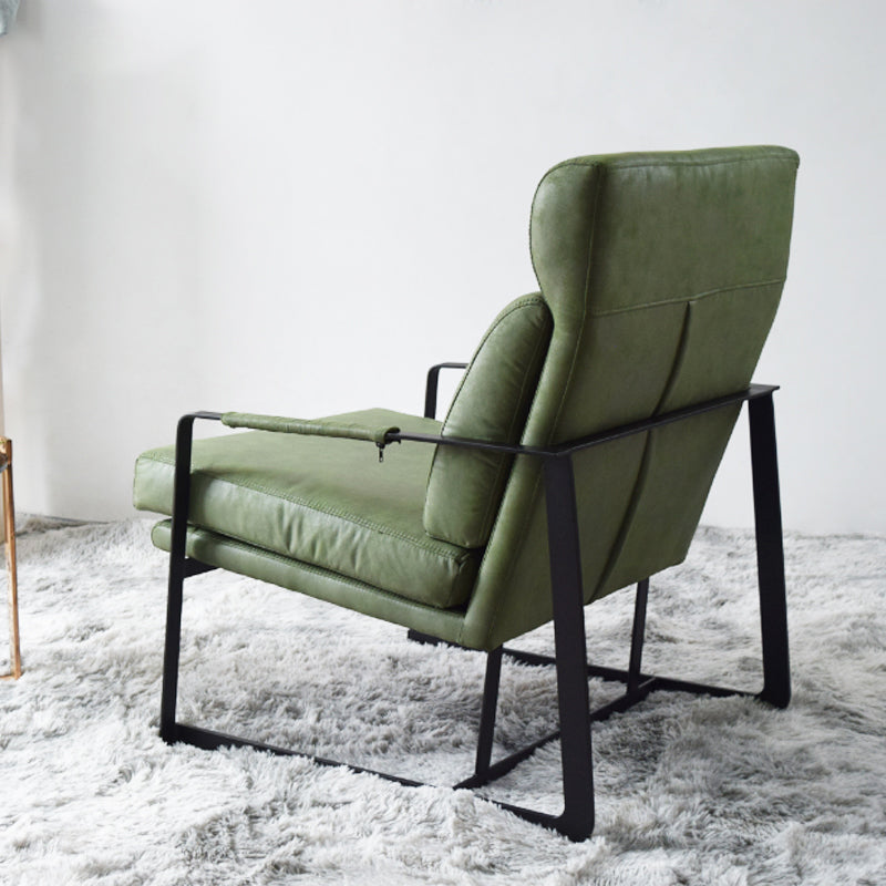 Square Arms Included Chair 31.49" Wide Armchair with Loose Back