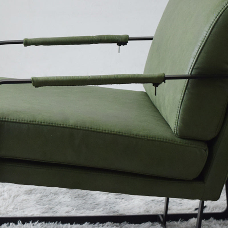 Square Arms Included Chair 31.49" Wide Armchair with Loose Back
