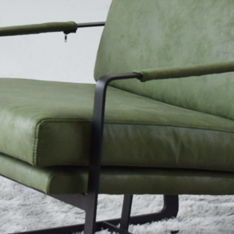 Square Arms Included Chair 31.49" Wide Armchair with Loose Back