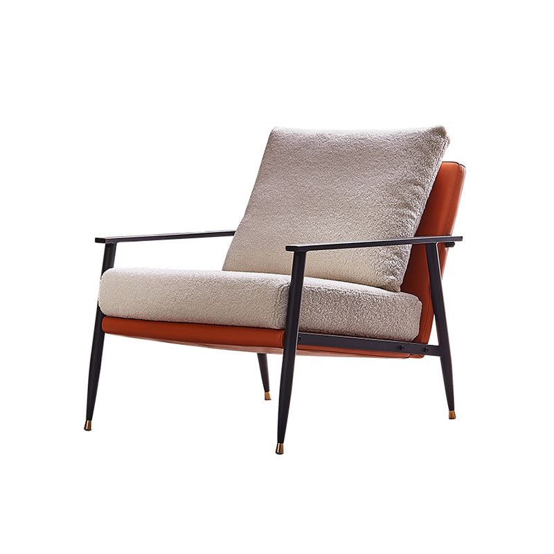 Chenille Arms Included Chair 32.28" Wide Armchairwith Pillow Back
