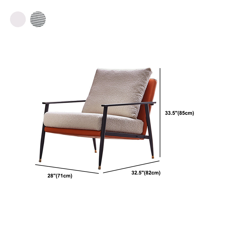 Chenille Arms Included Chair 32.28" Wide Armchairwith Pillow Back