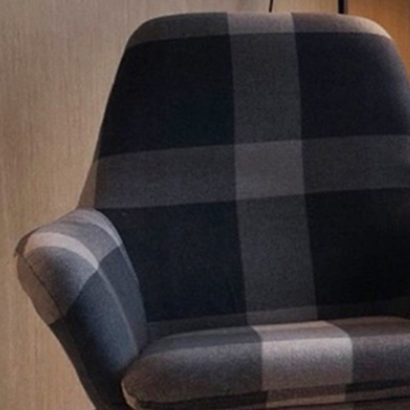Linen Accent Chair Arms Included Accent Room Chair with Ottoman, 28.34" Wide