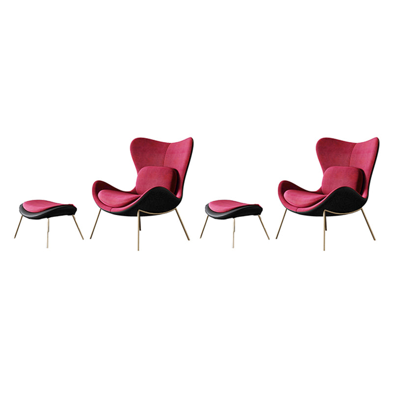 Velvet Accent Chair 33.85" Wide Armless Accent Room Chair for Living Room
