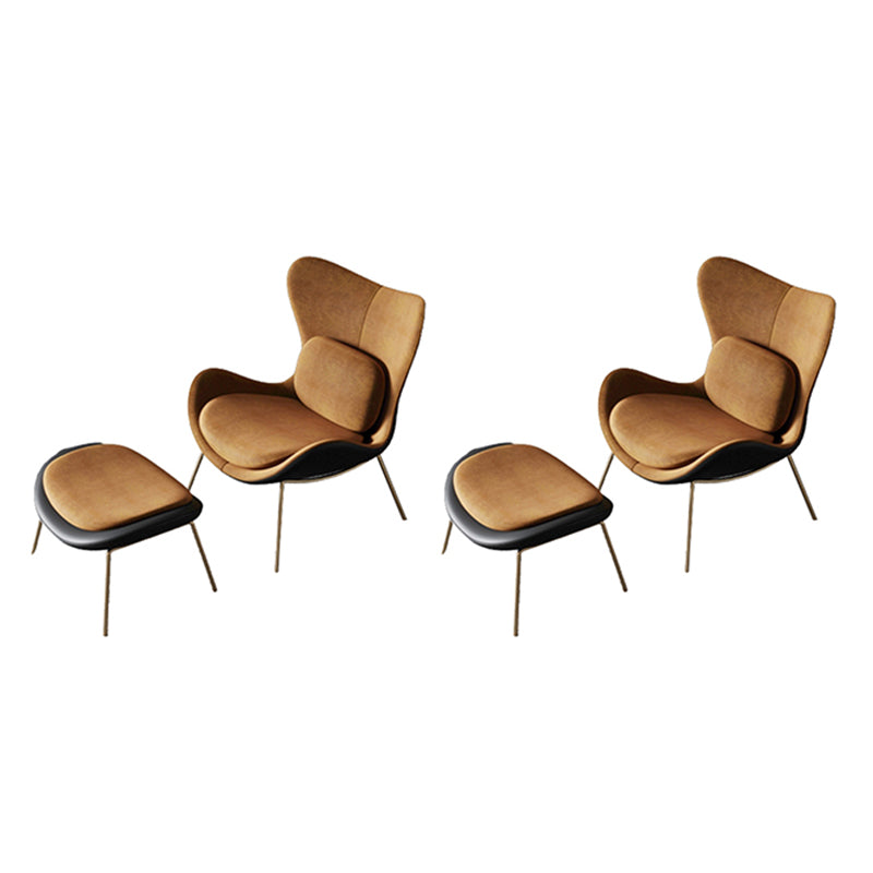 Velvet Accent Chair 33.85" Wide Armless Accent Room Chair for Living Room