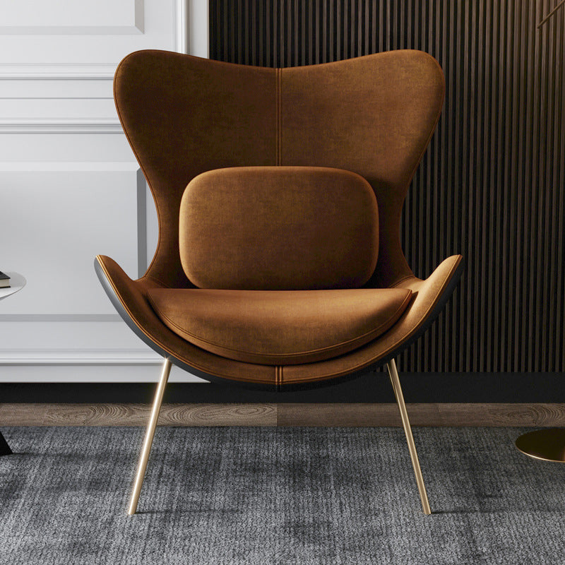 Velvet Accent Chair 33.85" Wide Armless Accent Room Chair for Living Room