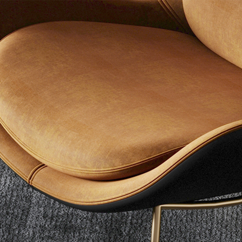 Velvet Accent Chair 33.85" Wide Armless Accent Room Chair for Living Room