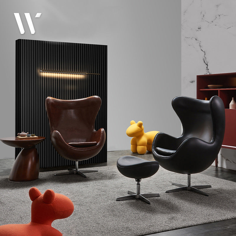 Arms Included Chair Egg Shape Chair for Living Room, 31.49" Wide
