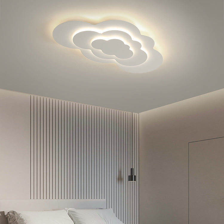 3 - Layer Matte White Flush Minimalist Ceiling Flush Lighting Fixture