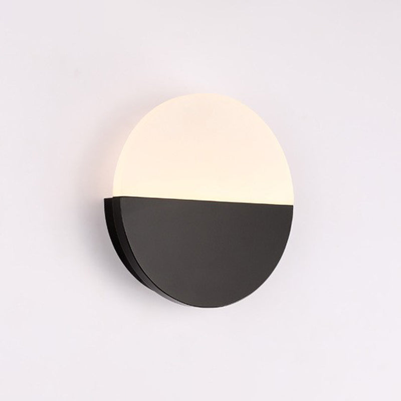Circle Wall Light Contemporary Acrylic 1 Light Wall Mount Lighting for Bedroom