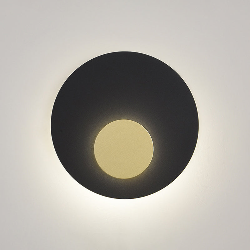 2-Light Round Wall Light Modern Metal Wall Lights for Living Room