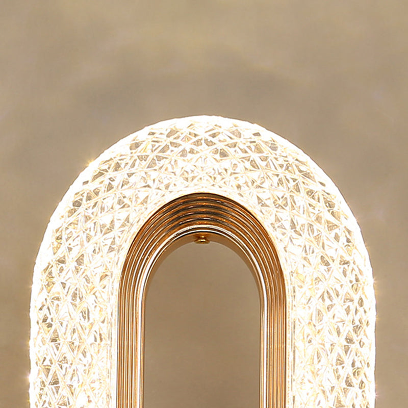 Modern Armed Sconce Light Faceted Crystal 1 Light Wall Lamp for in Clear