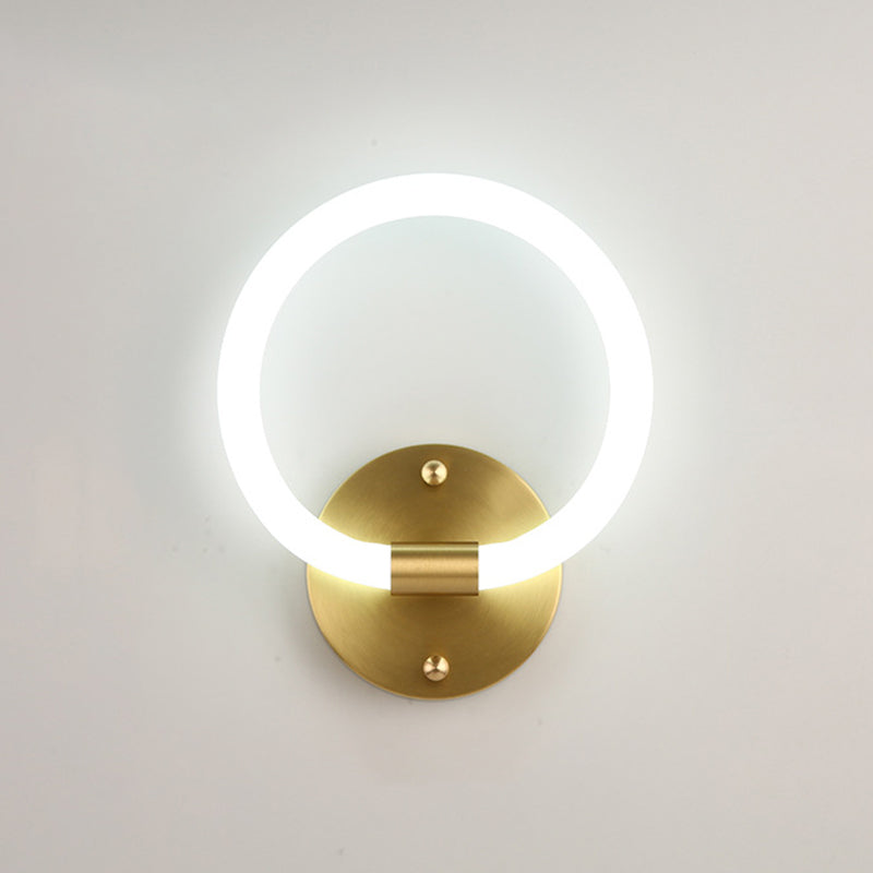 Linear Wall Sconces Modern Metal Wall Lamp in Gold for Living Room
