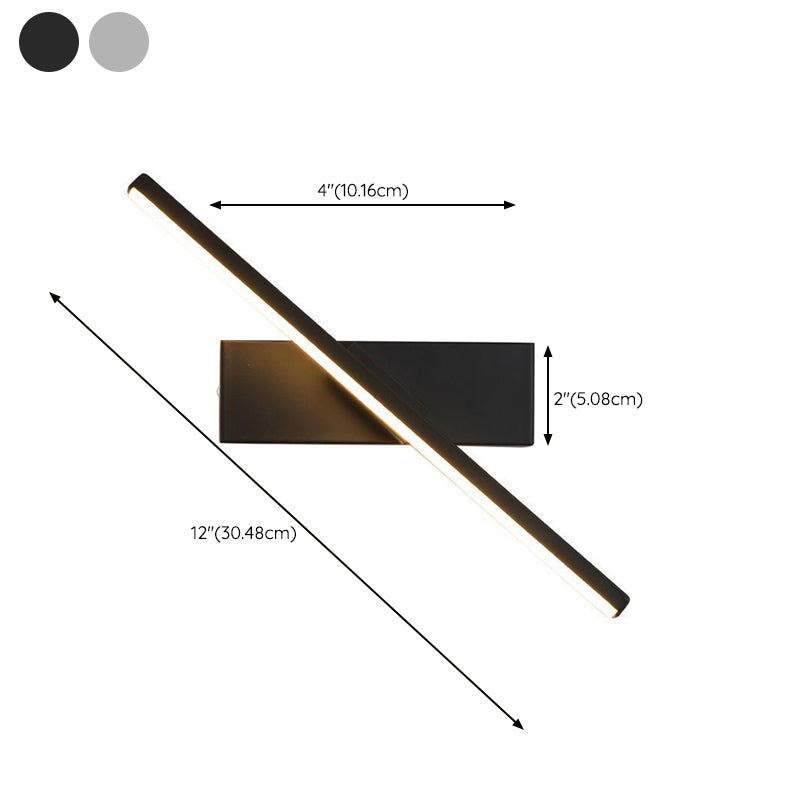 Modern Rotatable Wall Lamp 1-Light LED Wall Mount Lamp for Bedroom