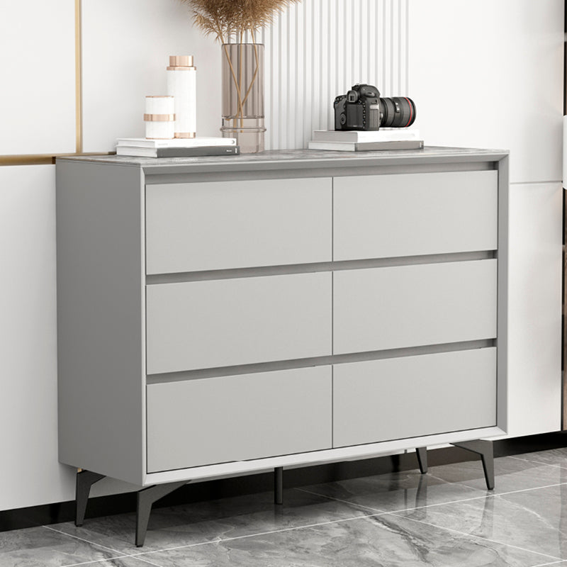 15.6-inch Width Modern Storage Chest Stone Dresser with 3/6 Drawers