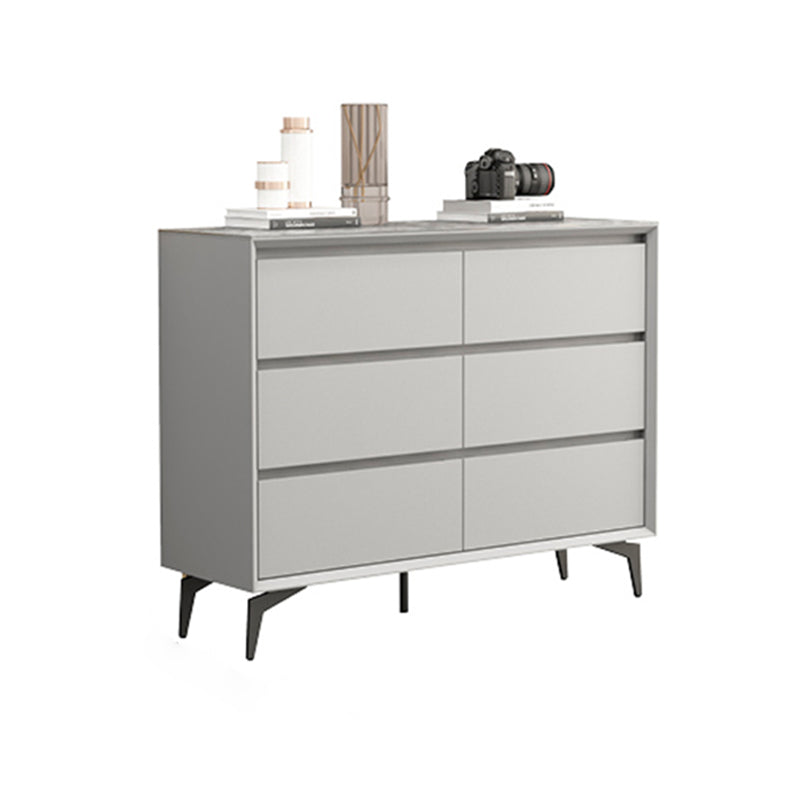 15.6-inch Width Modern Storage Chest Stone Dresser with 3/6 Drawers