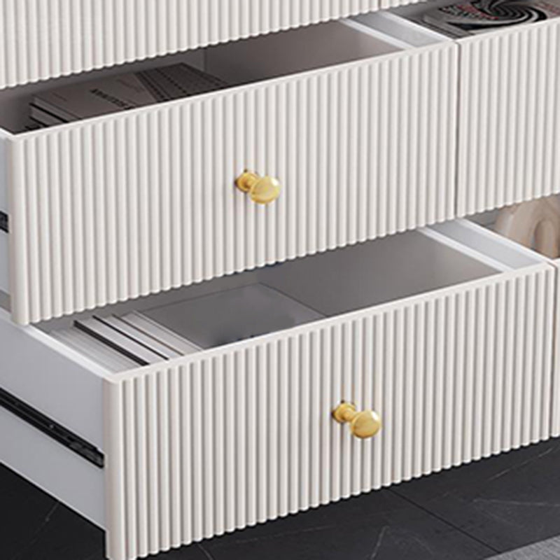 14.82-inch Width Glam Storage Chest Stone Dresser with 5/6 Drawers