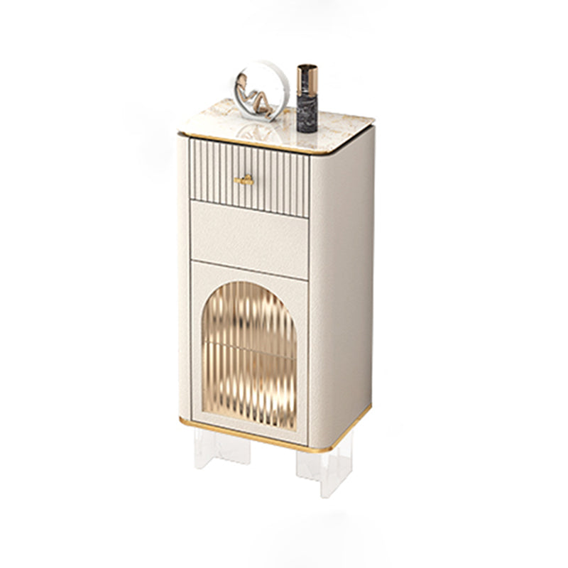 11.7-inch Width Glam Storage Chest Stone Storage Chest Dresser