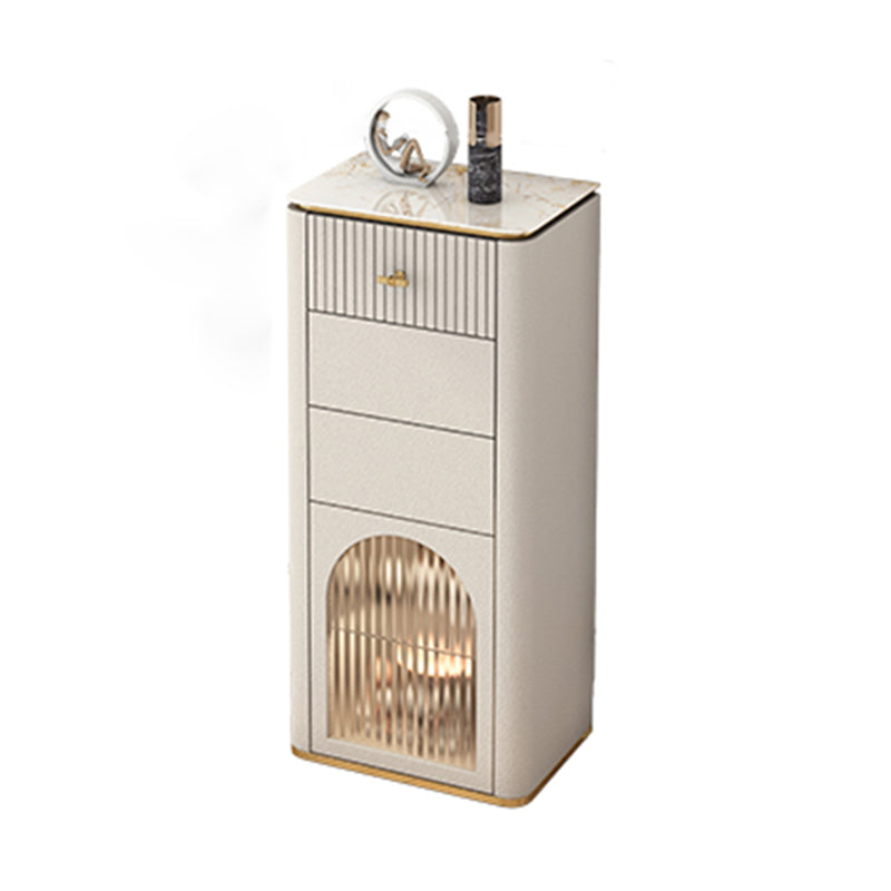 11.7-inch Width Glam Storage Chest Stone Storage Chest Dresser