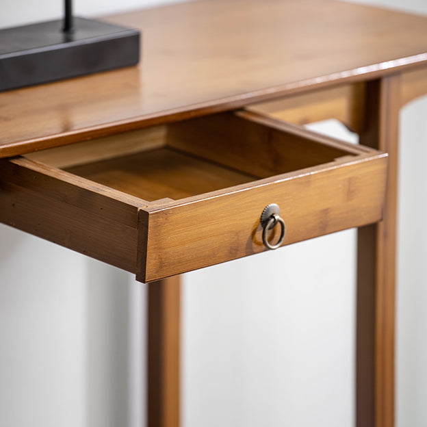 Mid-Century Modern Console Table Dark Brown Rectangle Console Table