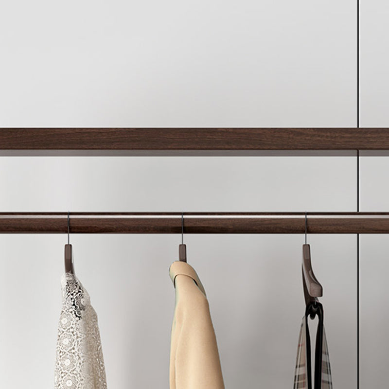 Contemporary Style Coat Hanger Solid Rubberwood Hooks Design Coat Rack for Living Room