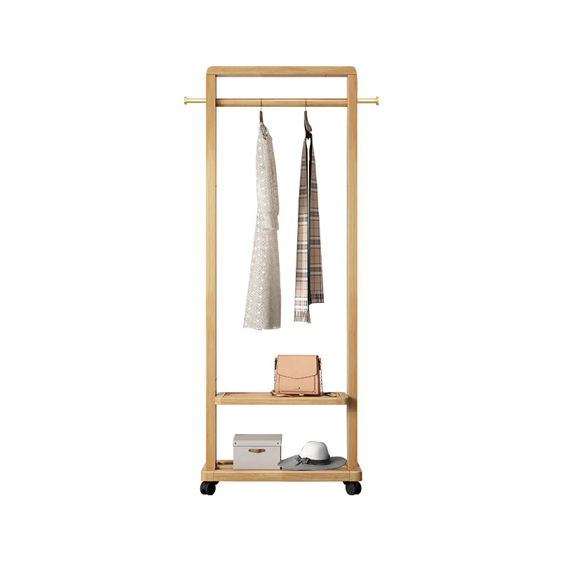 Contemporary Style Coat Hanger Solid Rubberwood Hooks Design Coat Rack for Living Room