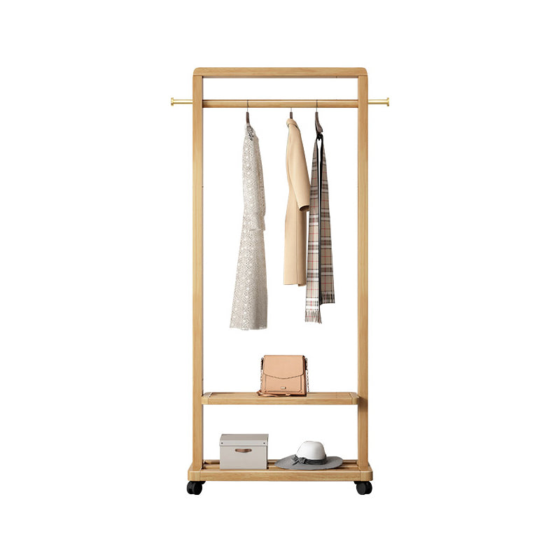 Contemporary Style Coat Hanger Solid Rubberwood Hooks Design Coat Rack for Living Room