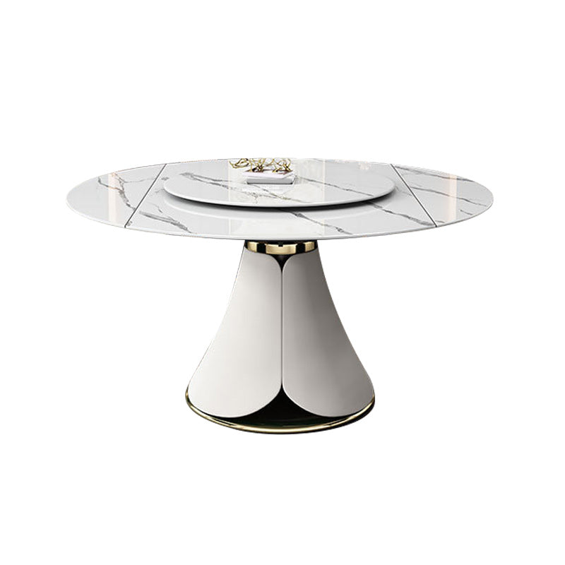 Contemporary Pedestal Dining Table Round Dinner Table for Home