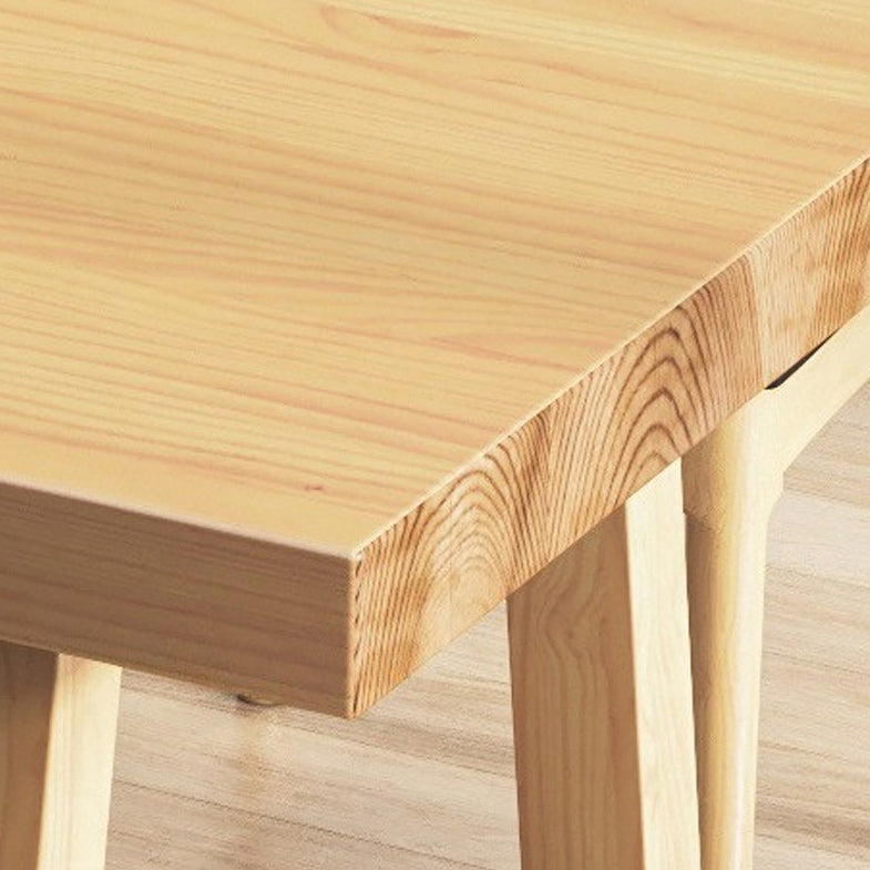 Sled Base Dining Table Contemporary Wood Dining Table for Home