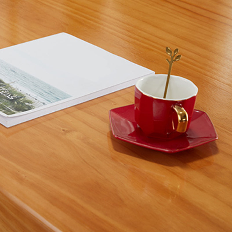 Sled Base Dining Table Contemporary Wood Dinner Table for Home