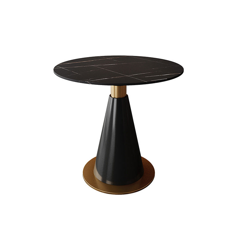 Traditional Luxury Round Indoor Table Sintered Stone Top Table for Kitchen