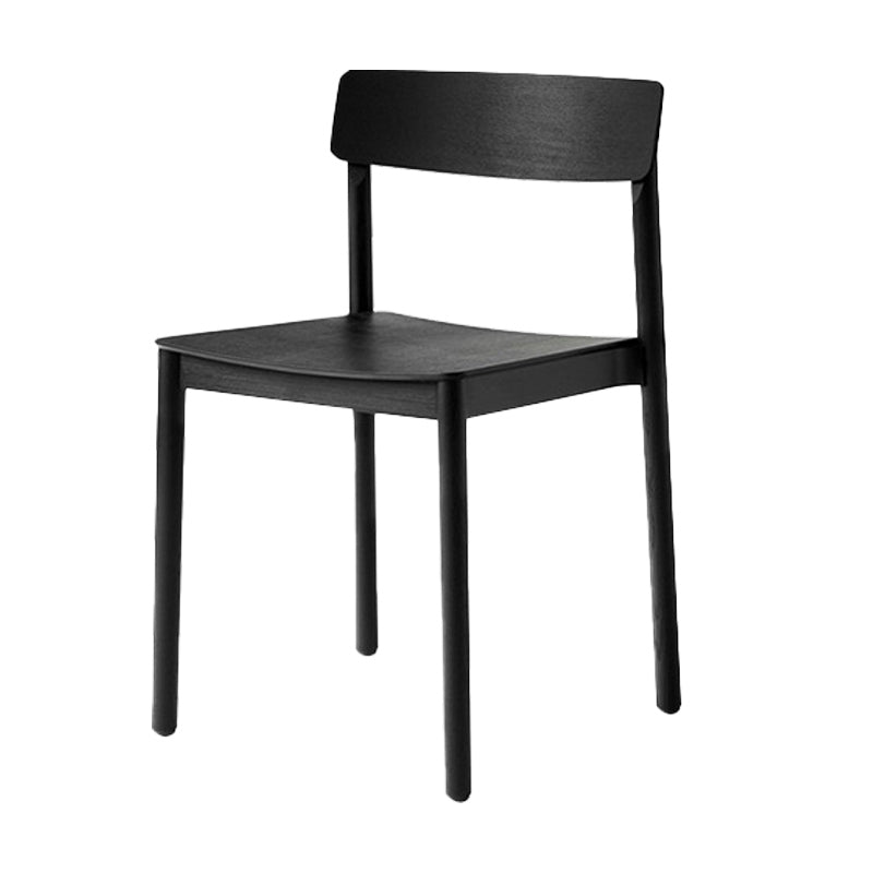 Modern Style Chairs Armless Dining Chairs with Wooden Legs for Kitchen