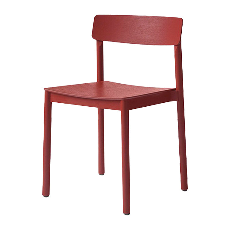 Modern Style Chairs Armless Dining Chairs with Wooden Legs for Kitchen