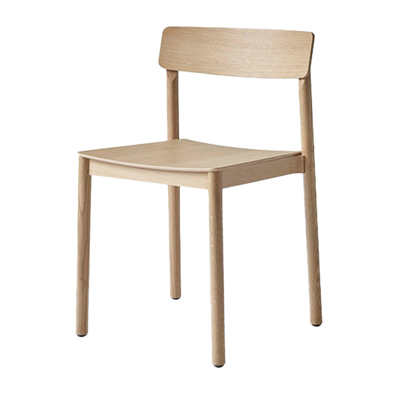 Modern Style Chairs Armless Dining Chairs with Wooden Legs for Kitchen