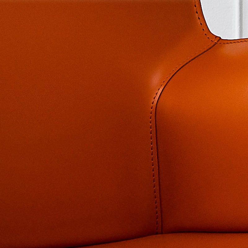 Faux Leather Dining Chairs Upholstered Modern Dining Arm Chair