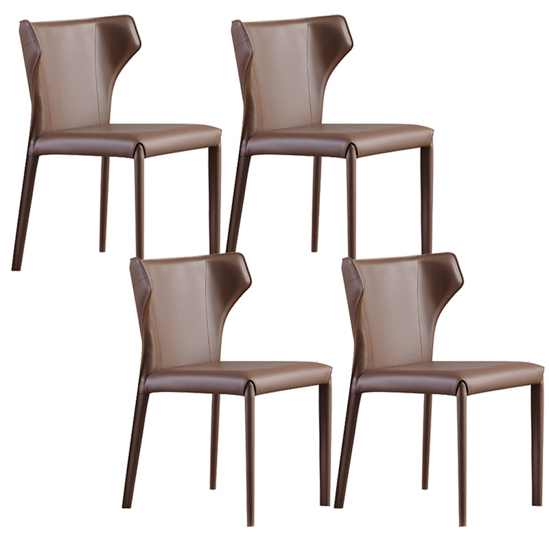 Upholstered Faux Leather Dining Chair Contemporary Dining Chair