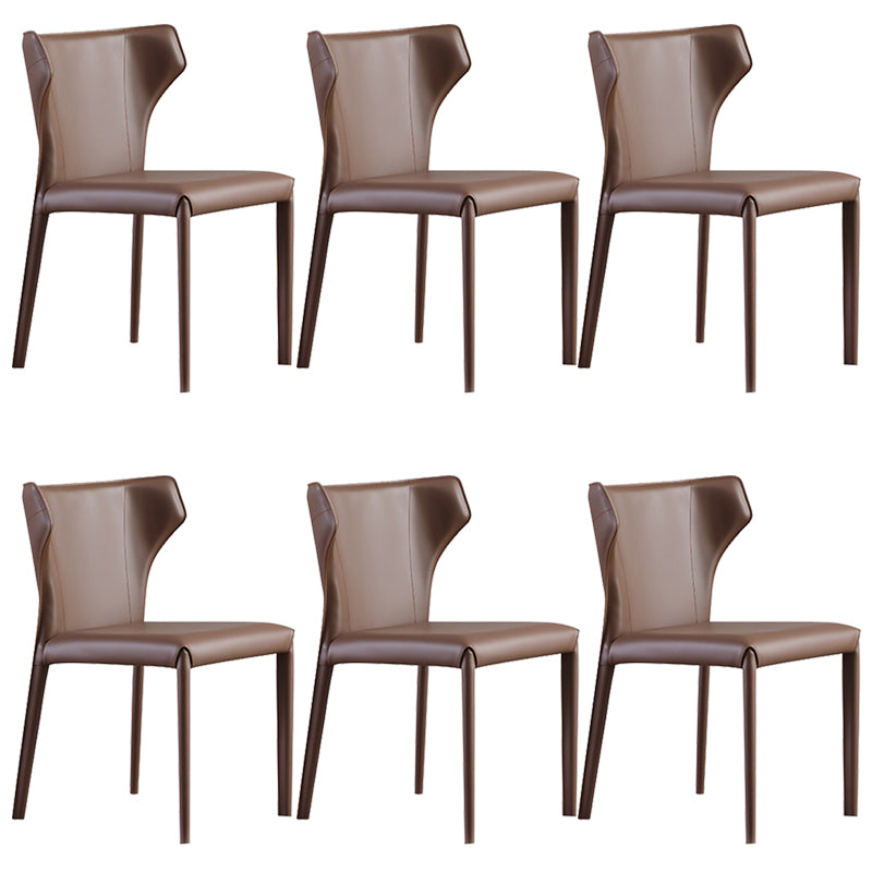 Upholstered Faux Leather Dining Chair Contemporary Dining Chair