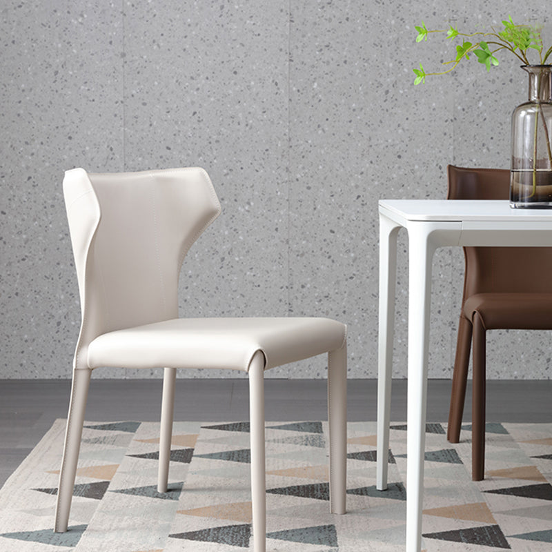 Upholstered Faux Leather Dining Chair Contemporary Dining Chair