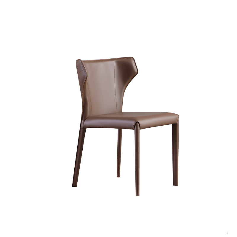 Upholstered Faux Leather Dining Chair Contemporary Dining Chair