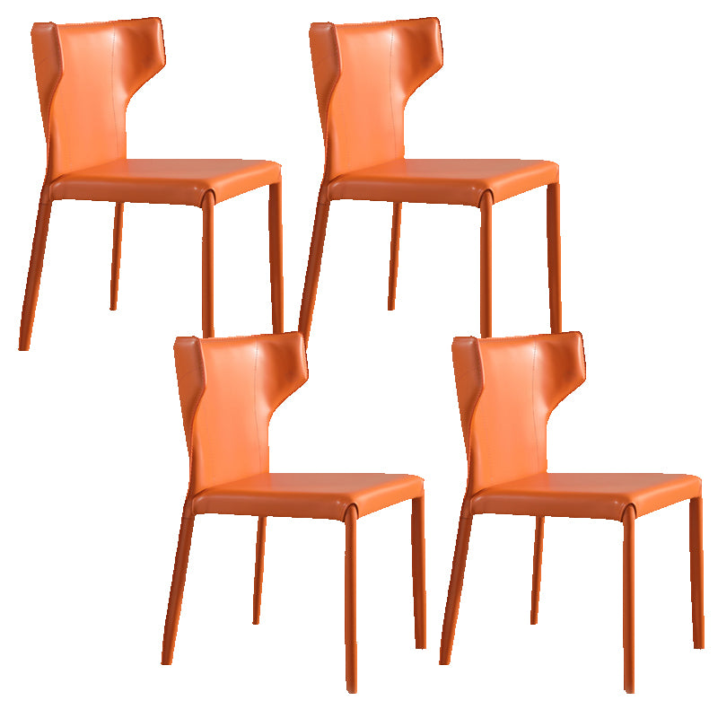 Upholstered Faux Leather Dining Chair Contemporary Dining Chair