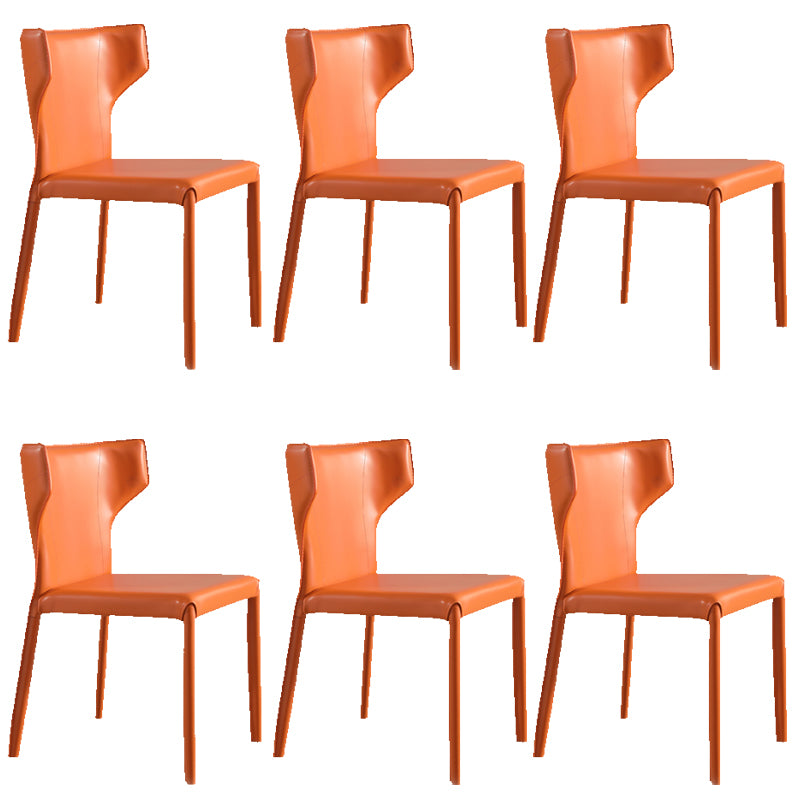 Upholstered Faux Leather Dining Chair Contemporary Dining Chair