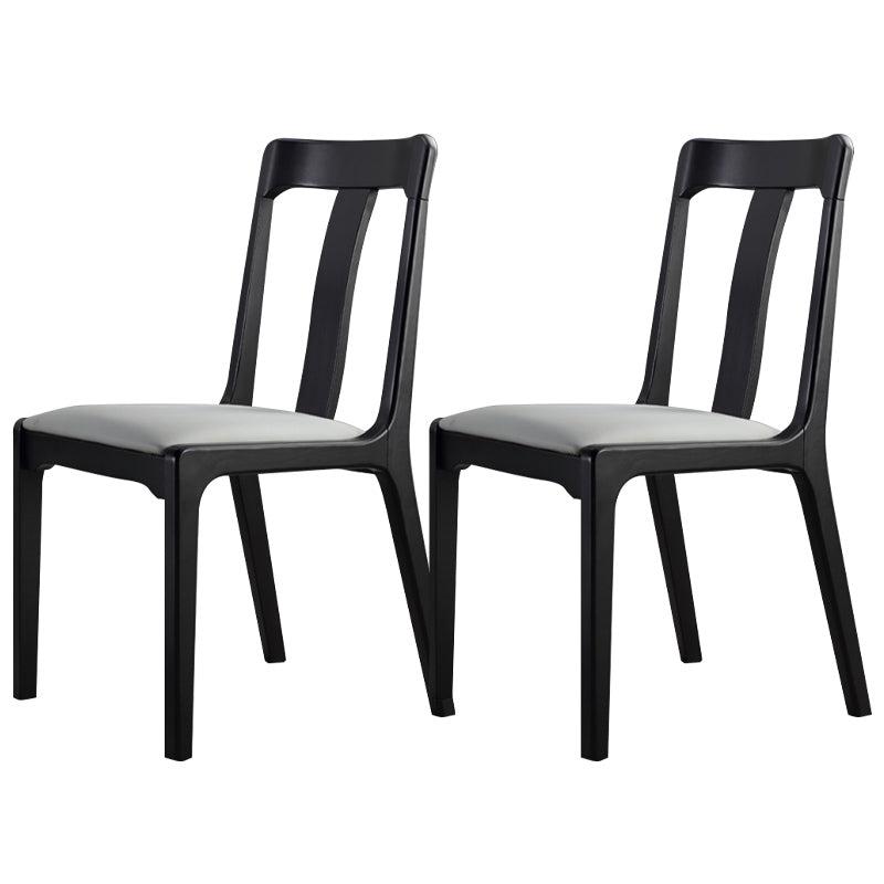 Industrial Black Dining Side Chair Upholstered Side Chair for Home